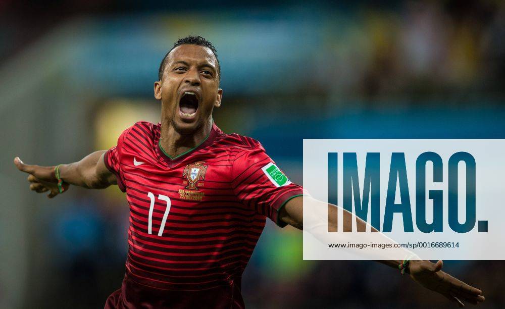 COPA2014 Manaus, AM - 22 06 2014: PORTUGAL X USA - team player Nani from Portugal celebrating after the team s first goal during the match between Portugal vs USA, v for the Wor World Cup, held at the Arena Amazon. ( Rorizx