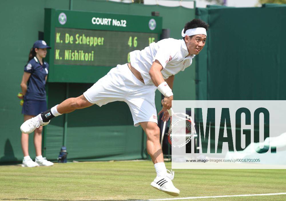 Kei Nishikori on Court 12.