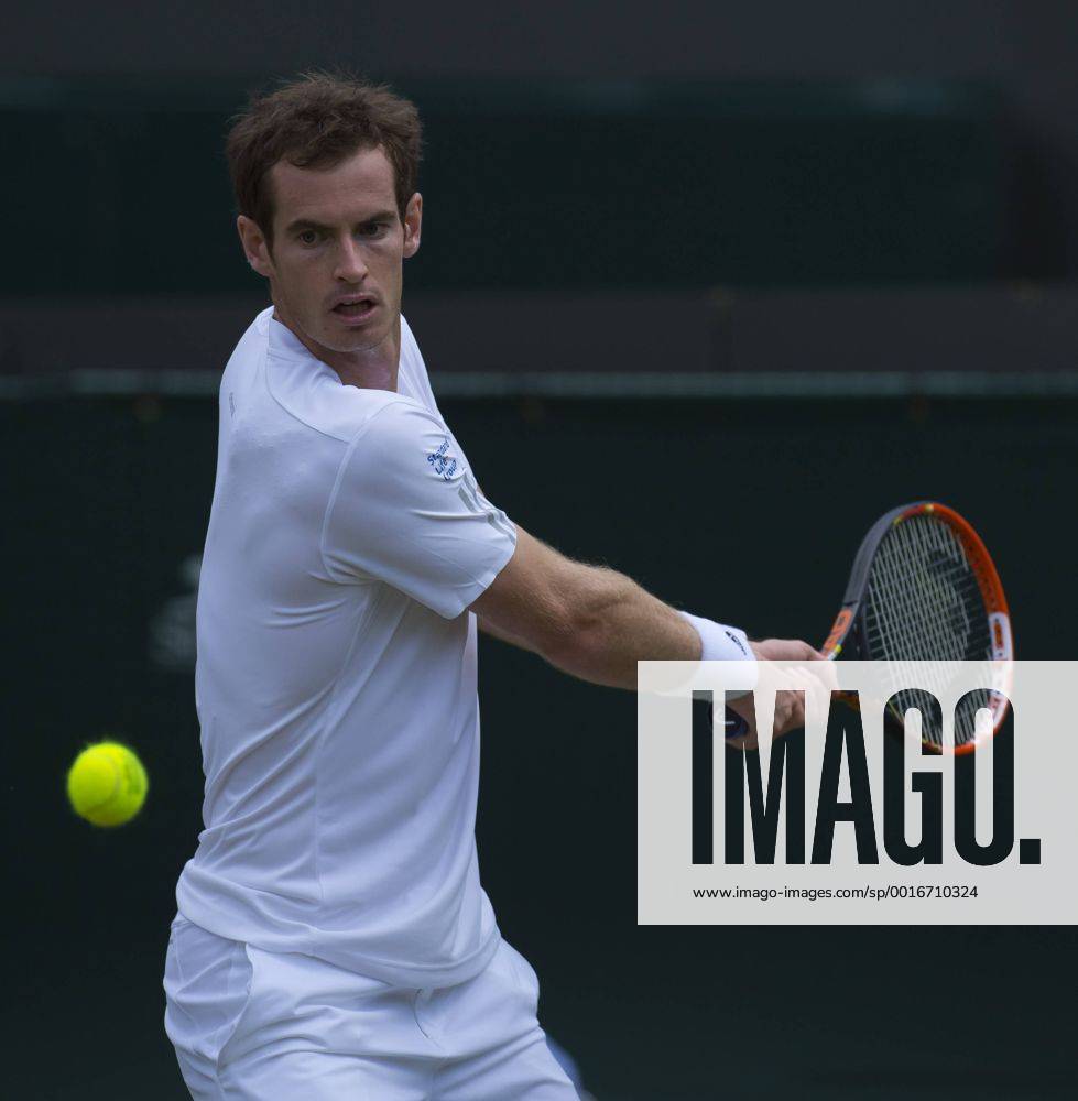 London, England. Wimbledon Tennis Championships Andy Murray of United Kingdom in action The All England Lawn Tennis Club in London, United Kingdom. Waldronx ActionPlus20184930