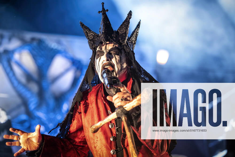 Mercyful Fate Solvesborg, Sweden. 10th, June 2022.The Danish heavy metal band Mercyful Fate performs a live concert during the Swedish music festival Sweden Rock Festival 2022 in Solvesborg. Here vocalist King Diamond is seen live on stage. S?lvesborg Blekinge Sweden Norje