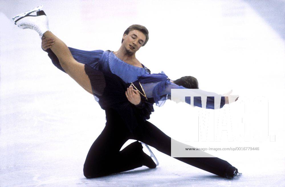 TORVILL Jeyne und DEAN Christopher Team GBR Olympiasieger Olympischen Winterspiele 1984 in Sarajevo Eistanz Finale am 14.Februar 1984