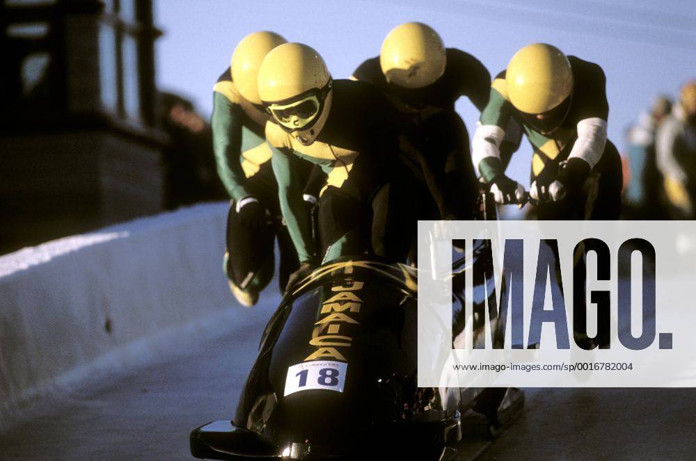 BOB VIERER BOB TEAM JAMAICA Olympische Winterspiele 1988 in Calgary
