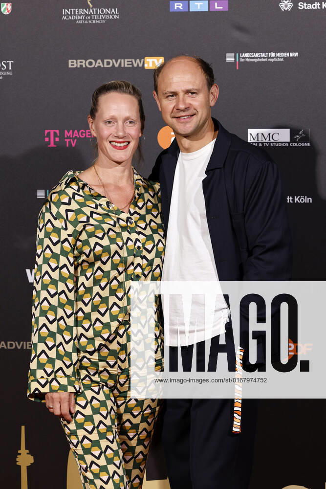 Actor Moritz Führmann with wife and actress Anna Schudt at the Cologne Emmy Cocktail 2022 on the occasion of the 16 Cologne Jury Meeting of the International Emmy at Arff Castle Cologne, 31 08 2022 NRW Germany