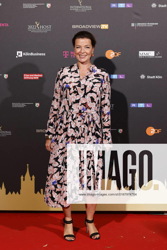 Journalist Julia Melchior at the Cologne Emmy Cocktail 2022 on the occasion of the 16 Cologne Jury Meeting of the International Emmy at Arff Castle Cologne, 31 08 2022 NRW Germany
