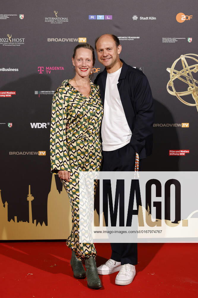 Actor Moritz Führmann with wife and actress Anna Schudt at the Cologne Emmy Cocktail 2022 on the occasion of the 16 Cologne Jury Meeting of the International Emmy at Arff Castle Cologne, 31 08 2022 NRW Germany