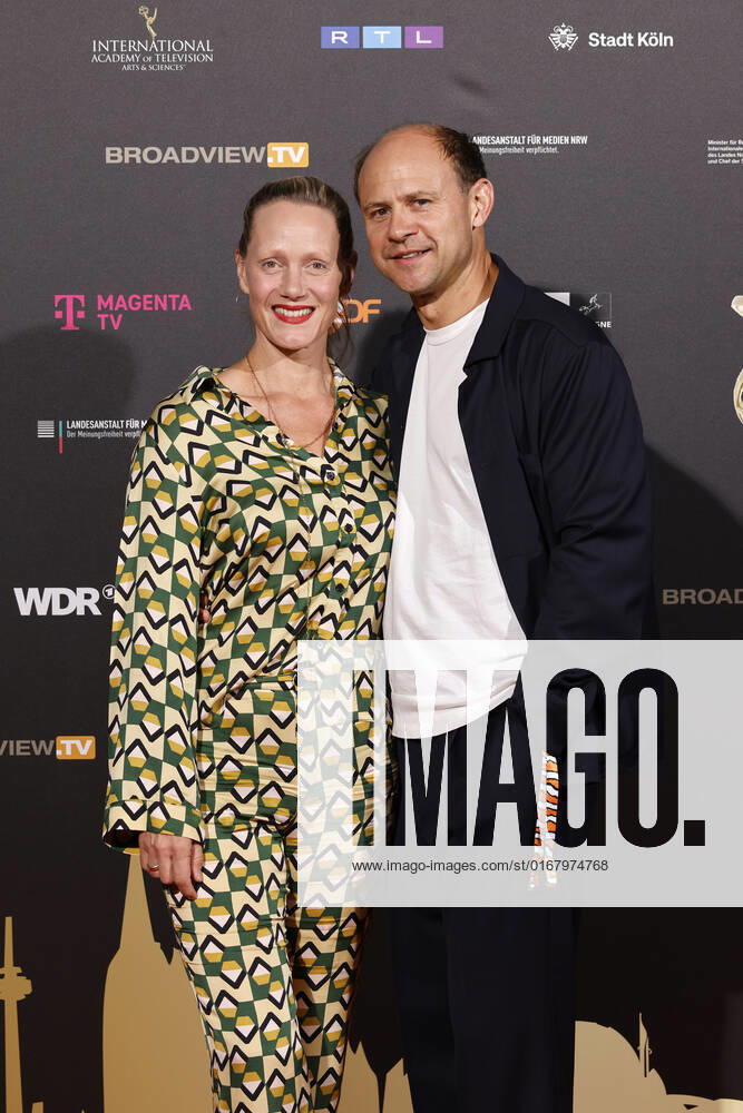 Actor Moritz Führmann with wife and actress Anna Schudt at the Cologne Emmy Cocktail 2022 on the occasion of the 16 Cologne Jury Meeting of the International Emmy at Arff Castle Cologne, 31 08 2022 NRW Germany