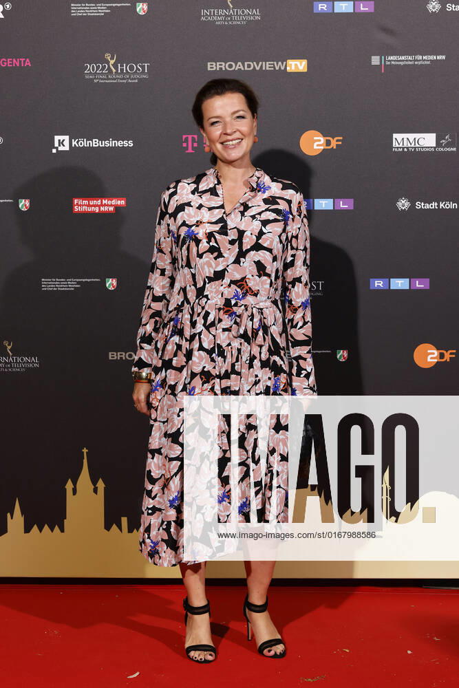 Journalist Julia Melchior at the Cologne Emmy Cocktail 2022 on the occasion of the 16 Cologne Jury Meeting of the International Emmy at Arff Castle Cologne, 31 08 2022 NRW Germany