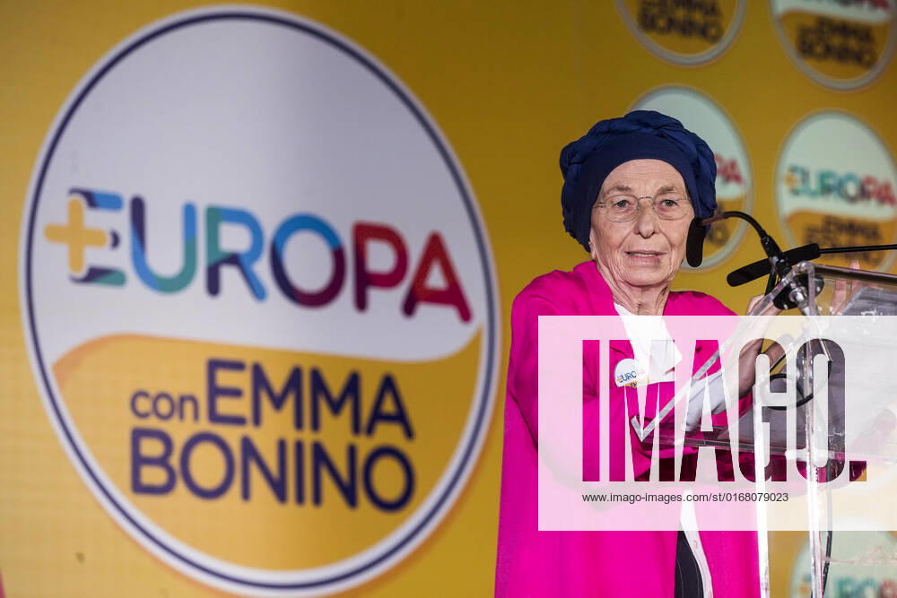 Emma Bonino during the official opening of the +Europa election campaign for the political elections, in Rome, Italy, 04 September 2022. Italy will hold elections on 25 September following the resignation of Prime Minister Mario Draghi. ANSA ANGELO CARCONI Rome Italia - ZUMAa110 20220904_zaf_a110_127