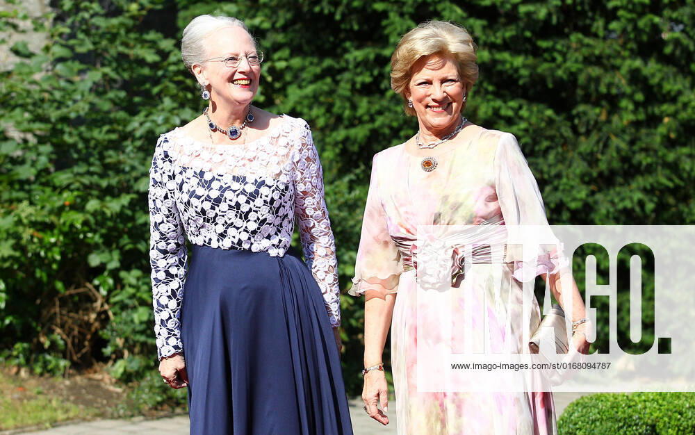 Saturday 18 06 2011, Church wedding of Princess Nathalie zu Sayn Wittgenstein Berleburg and Alexander Johannsmann in Bad Berleburg Queen of Denmark Margrethe II li and Queen Anne Marie of Greece re