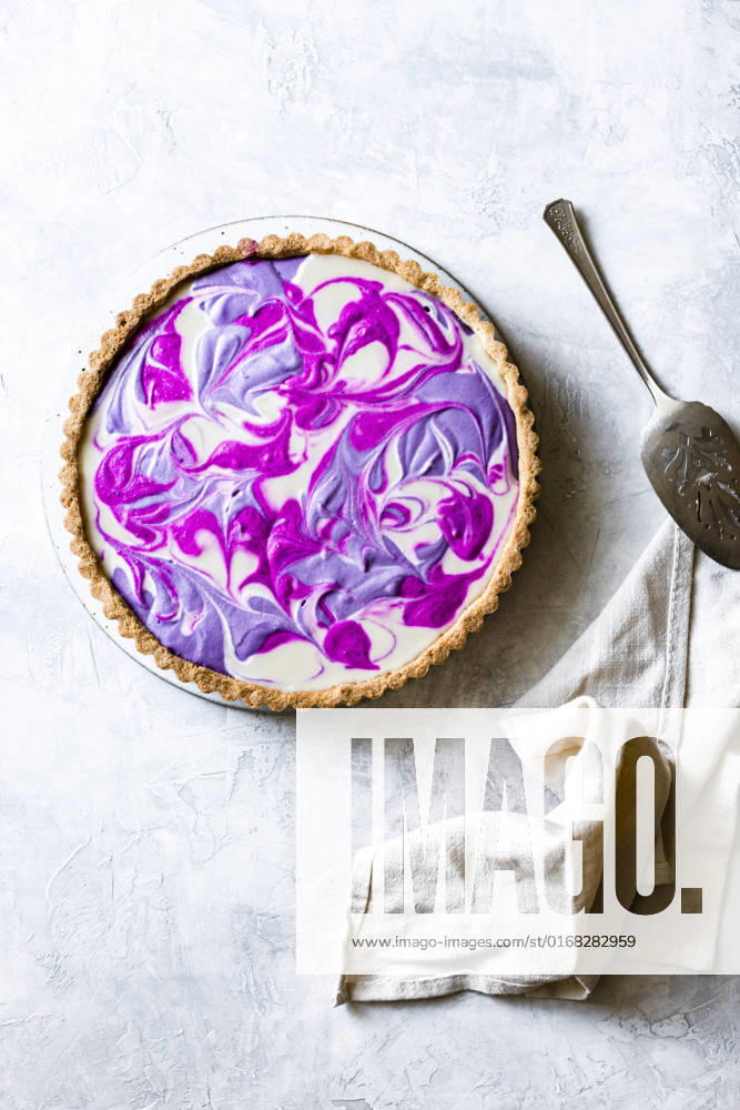 Pitaya Ube Swirl Tart Pitaya Ube Swirl Tart