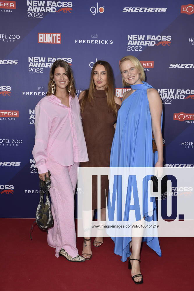 Sophie Claussen, Aphrodite Popis and Claudia Bothe at the Bunte New Faces Award STYLE in Berlin 08 09 2022