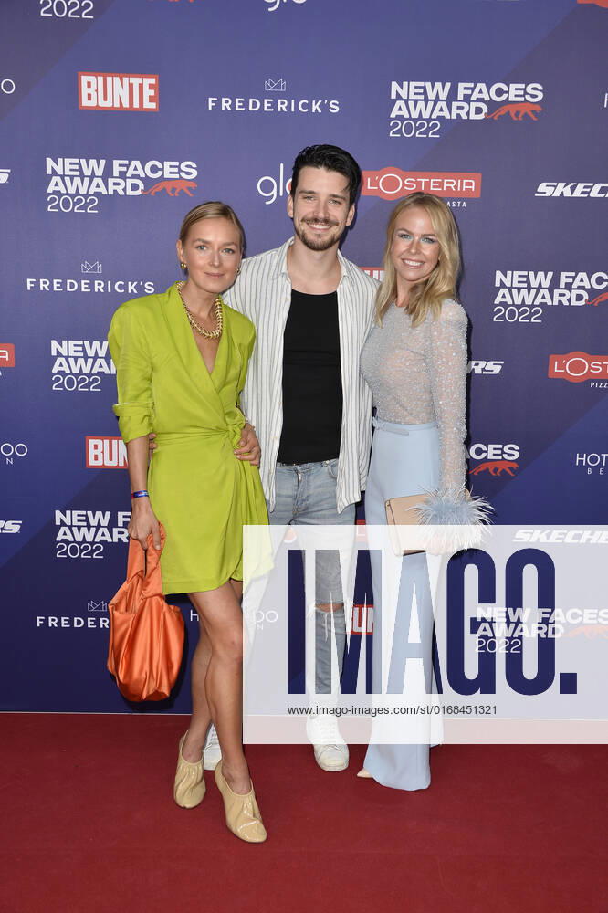 Anna Borisovna, Sven Gold and Carolin Henseler at the Bunte New Faces Award STYLE in Berlin 08 09 2022