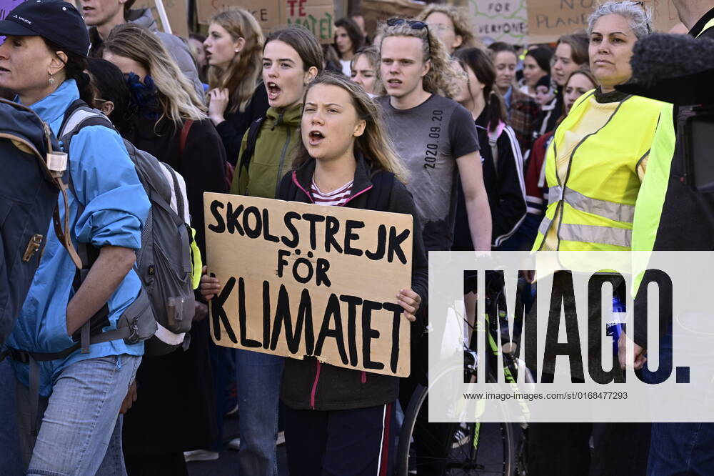 Greta Thunberg participates when Fridays For Futures organizes a climate strike in connection with the general elections in Sweden, Stockholm, September 09, 2022 STOCKHOLM Sweden