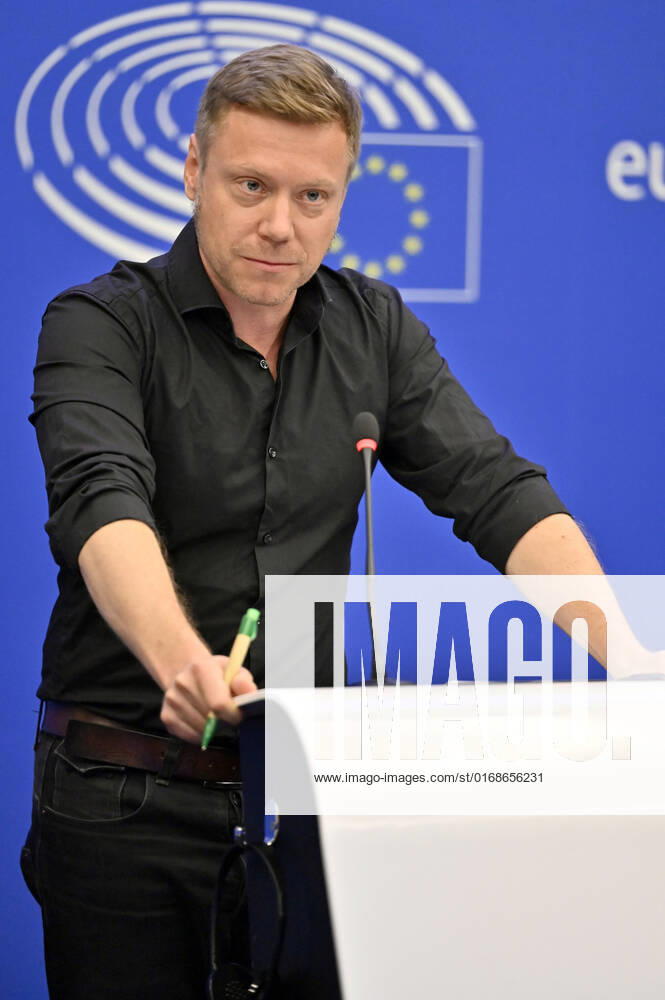 Martin Schirdewan at the press briefing of the Left Group in the European Parliament Strasbourg, 13 09 2022 Foto:xD.xAnoraganingrumx xFuturexImage