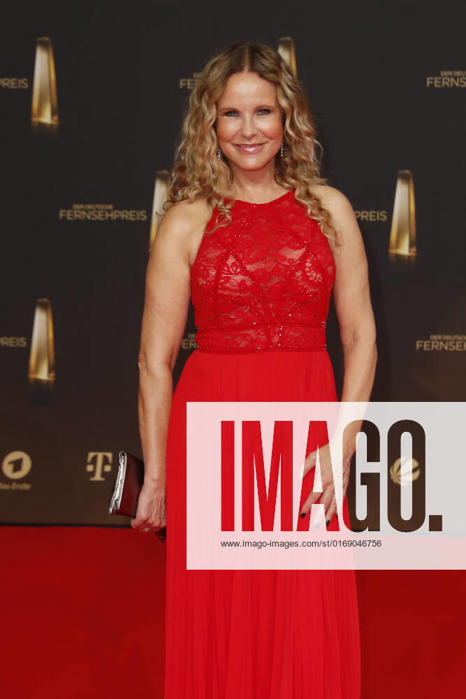 The German Television Award 2021 Katja Burkard on the red carpet at the award ceremony The German Television Award The TV Highlights of the Year on September 14 at MMC Studios Cologne