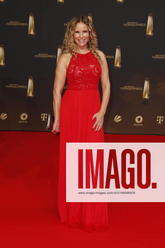 The German Television Award 2021 Katja Burkard on the red carpet at the award ceremony The German Television Award The TV Highlights of the Year on September 14 at MMC Studios Cologne