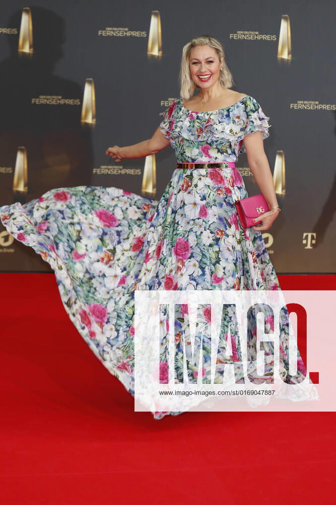 The German Television Award 2021 Ruth Moschner on the red carpet at the award ceremony The German Television Award The TV highlights of the year on September 14 at MMC Studios Cologne