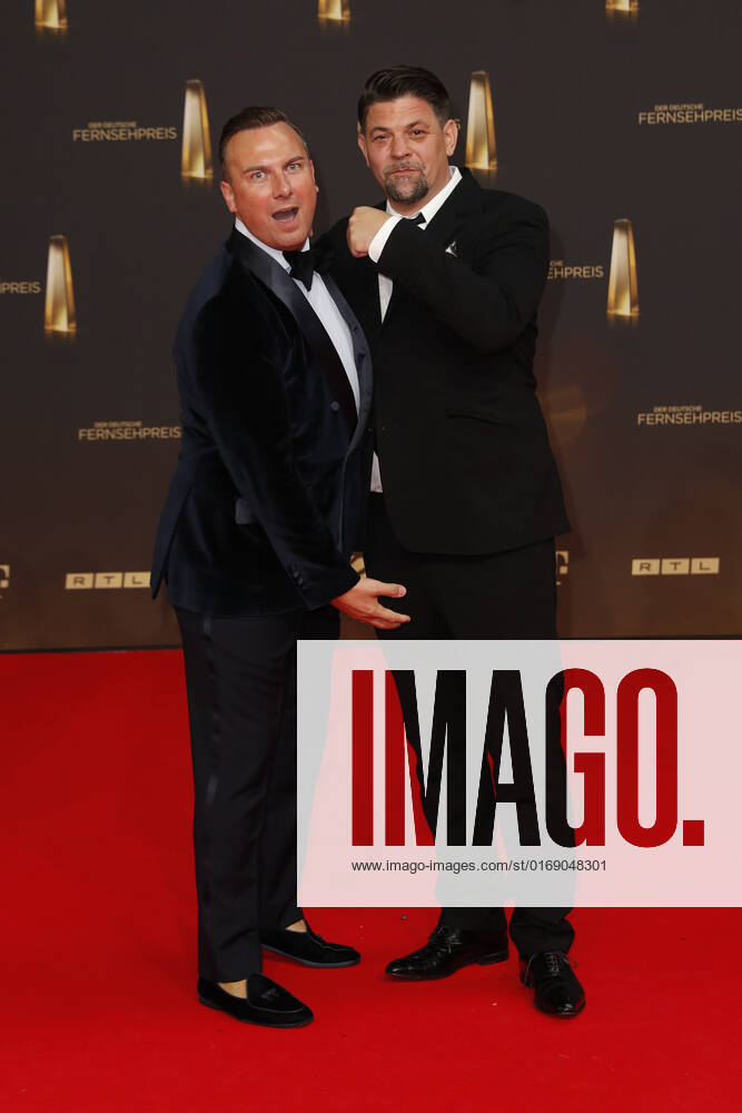 The German Television Award 2021 Tim Raue and Tim Mälzer on the red carpet at the award ceremony The German Television Award The TV highlights of the year on September 14 at MMC Studios Cologne
