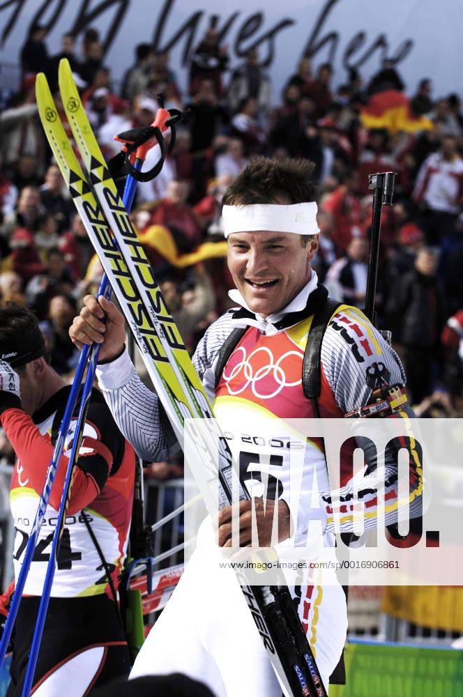 FISCHER Sven 10km Sprint Olympiasieger Maenner Biathlon 10 km Sprint in Cesana am 14.02.2006 Olympische Winterspiele 2006 in Turin Italien