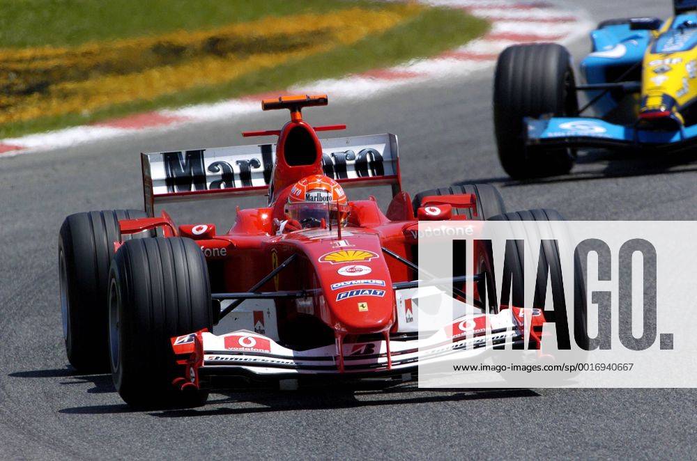 SCHUMACHER Michael Team Scuderia Ferrari Sieger Grand Prix Formel 1 Grosser Preis von Spanien 2004 in Barcelona am 09. Mai 2004