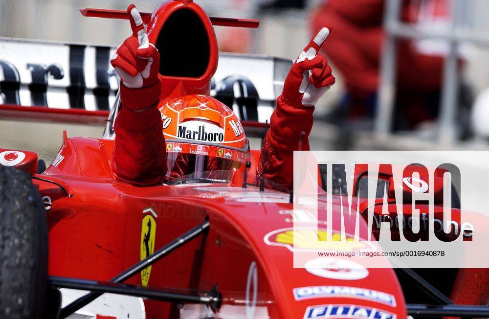 SCHUMACHER Michael Team Scuderia Ferrari Sieger Grand Prix Formel 1 Grosser Preis von Spanien 2004 in Barcelona am 09. Mai 2004