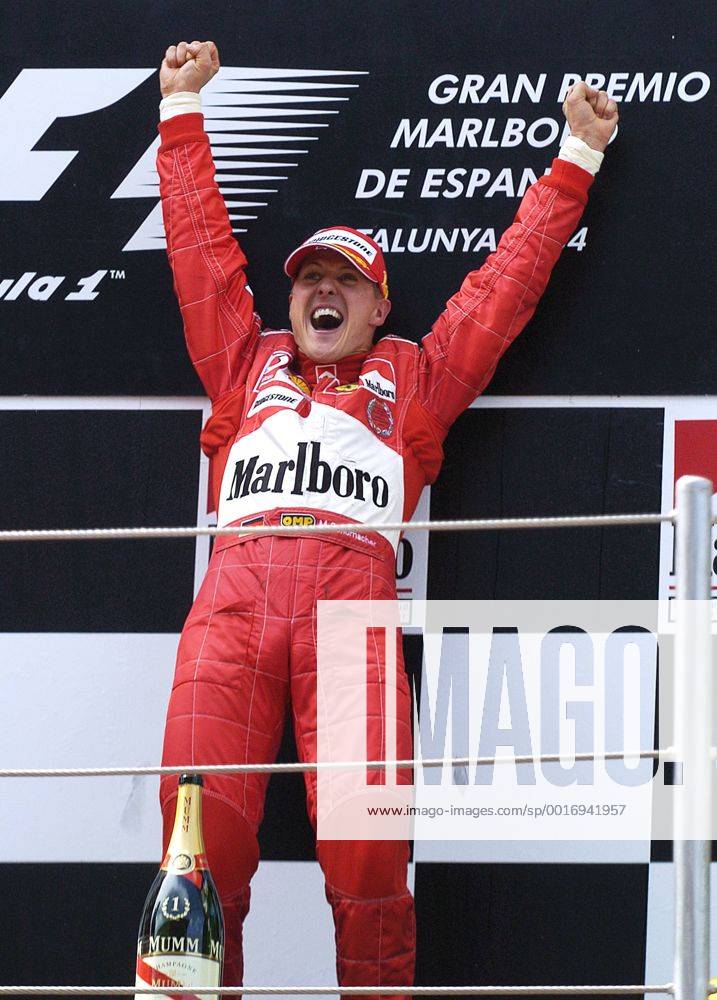 SCHUMACHER Michael Team Scuderia Ferrari Sieger Grand Prix Formel 1 Grosser Preis von Spanien 2004 in Barcelona am 09. Mai 2004