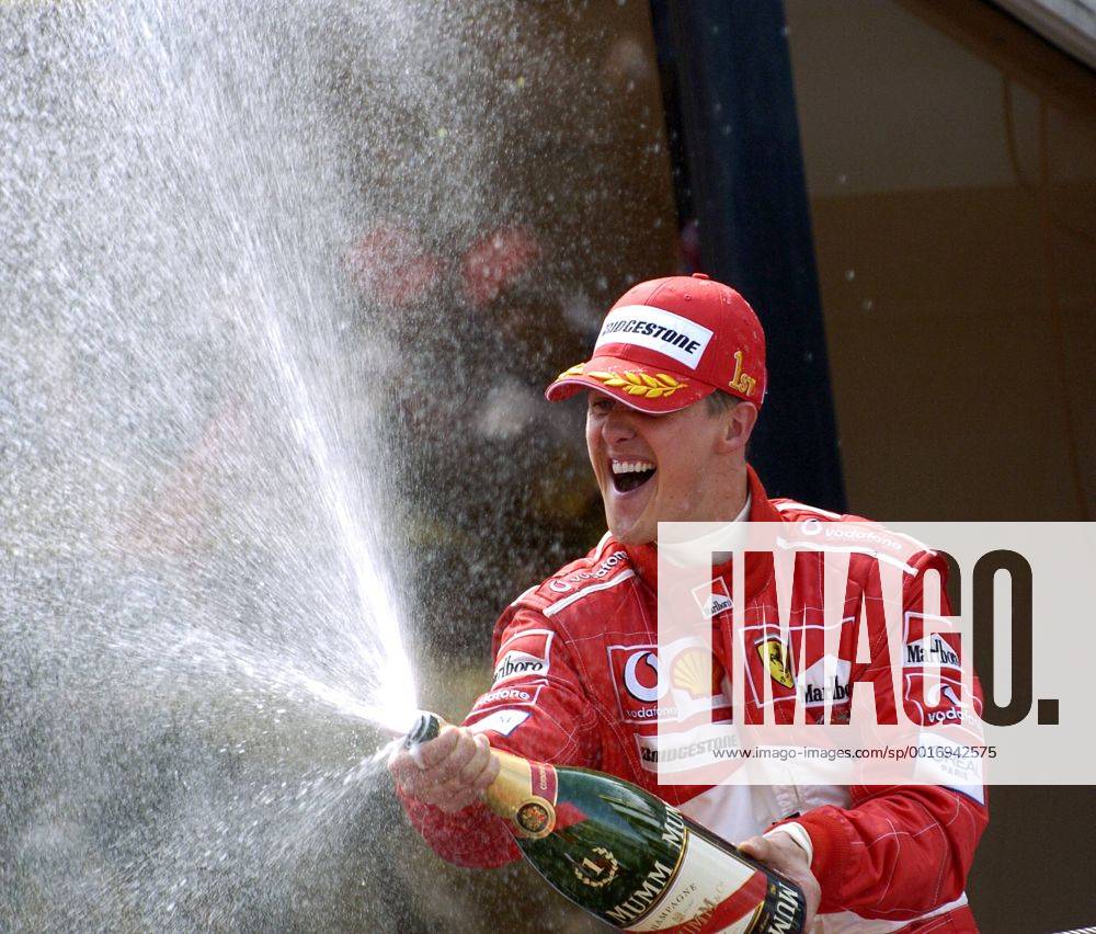 SCHUMACHER Michael Team Scuderia Ferrari Sieger Grand Prix Formel 1 Grosser Preis von Spanien 2004 in Barcelona am 09. Mai 2004