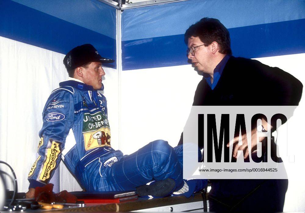 SCHUMACHER Michael mit BRAWN Ross Grand Prix Formel 1 Grosser Preis von San Marino 1994 in Imola am 01.Mai 1994