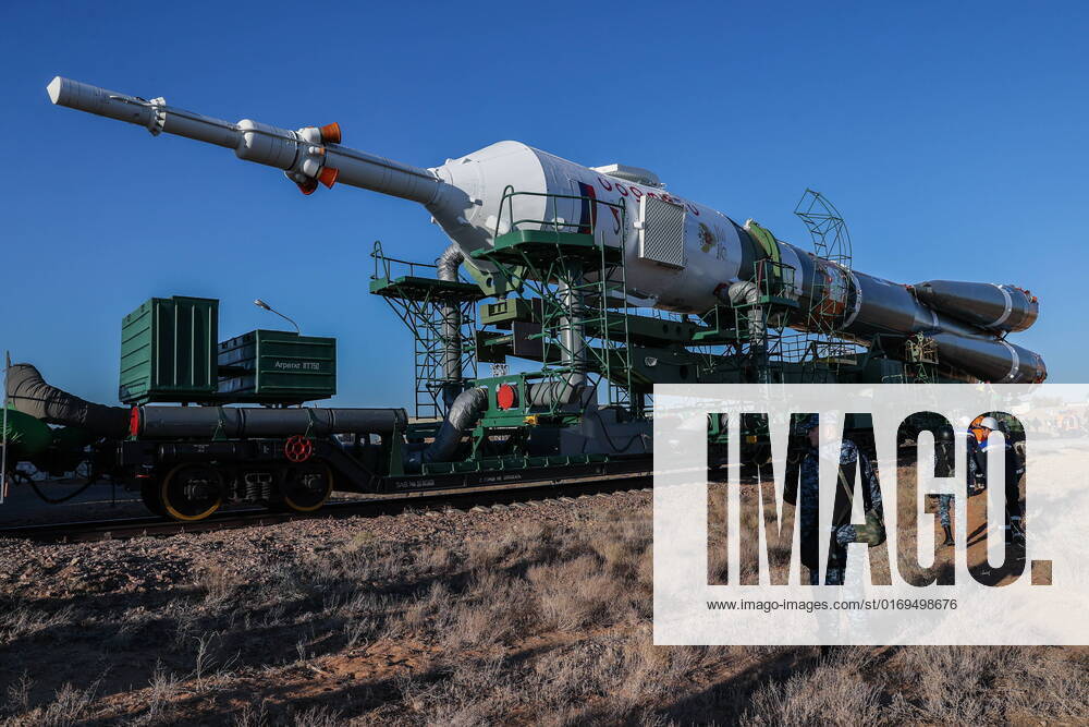 A Soyuz-2.1a rocket booster with the Tsiolkovsky Soyuz MS-22 manned spacecraft is being installed on a launch pad at the Baikonur Cosmodrome. The launch is scheduled for September 21, 2022; Soyuz MS-22 will carry Roscosmos cosmonauts Sergey Prokopyev, Dmitry Petelin, and NASA astronaut Frank Rubio to the International Space Station. Sergei Savostyanov TASS TS142B40
