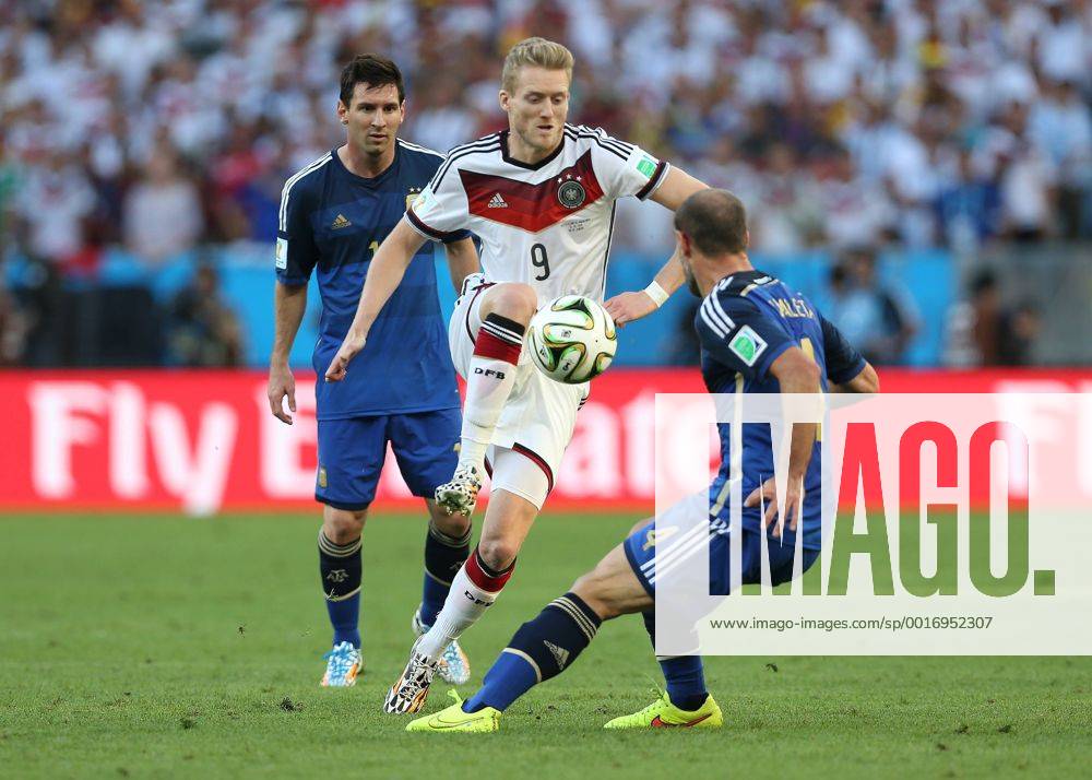 Football - 2014 FIFA World Cup - Final: Germany vs. Argentina Andre Schürrle of Germany controls the ball at the Estadio Maracana, Rio de Janeiro 5238-1