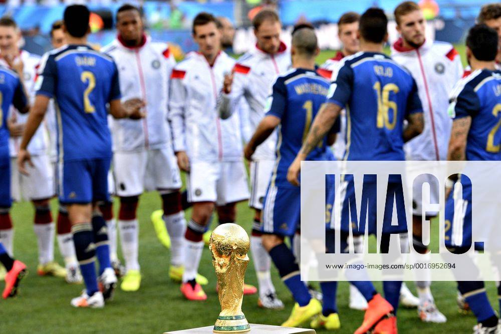 Rio de Janeiro 13 07 2014 - FIFA Fussball WM 2014, Deutschland vs. Argentinien: WM-Pokal