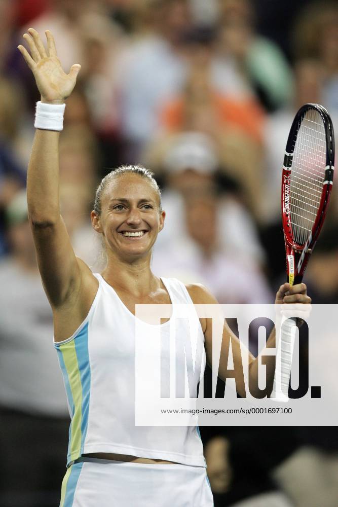Mary Pierce (Frankreich) - Schlußjubel Tennis Damen US Open 2005, Grand Slam, WTA Tour Einzelbild Flushing Meadow, Meadows New York Freude,