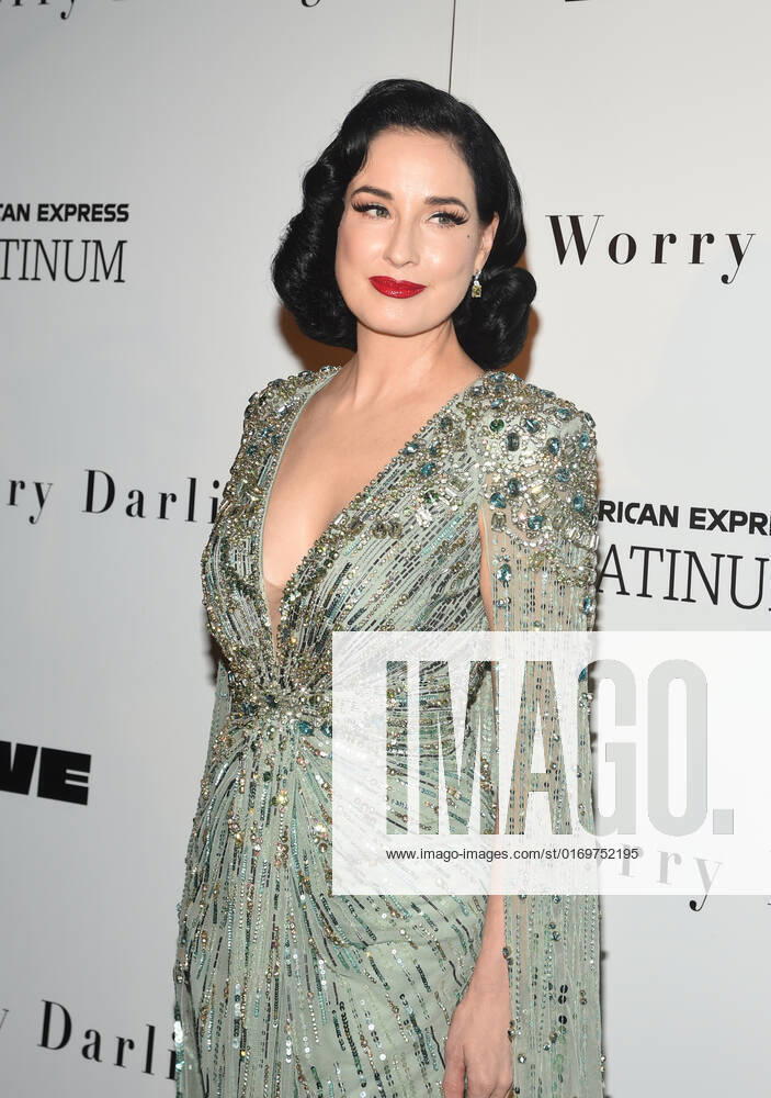 NEW YORK, NY - SEPTEMBER 19: Dita Von Teese at the NY premiere of Don t Worry Darling on September 19, 2022.