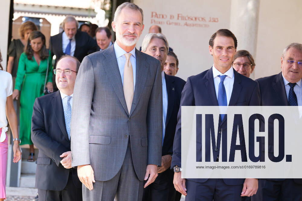 The King Presents The V Edition Of The camino Real Award To Rafa Nadal King Felipe VI presents the Camino Real Award to tennis player Rafael Nadal , during its fifth edition, at the auditorium of the University of Alcala, on 20 September, 2022 in Alcala de Henares, Madrid, Spain Madrid Spain