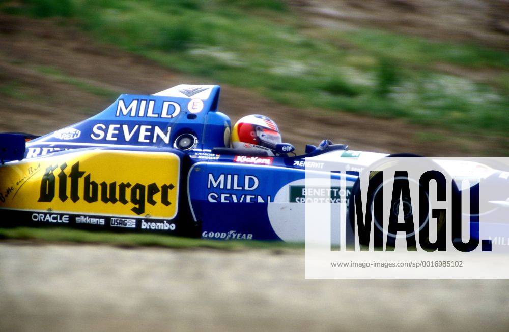 SCHUMACHER Michael mit Benneton-Renault B195 Grand Prix Formel 1 Grosser Preis von Italien 1995 in Monza am 10. September 1995