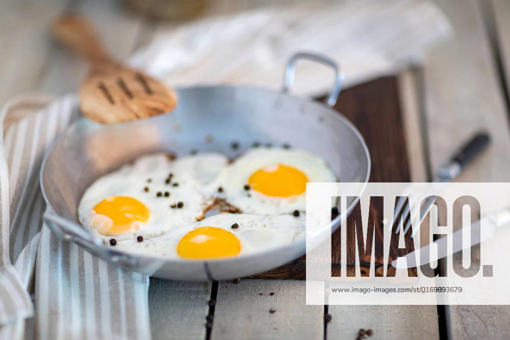Fried eggs in the pan Fried eggs in the pan