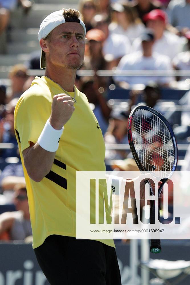 Lleyton Hewitt (Australien) jubelt Tennis Herren US Open 2005, Grand Slam, ATP Tour Einzelbild Flushing Meadow, Meadows New York Freude,