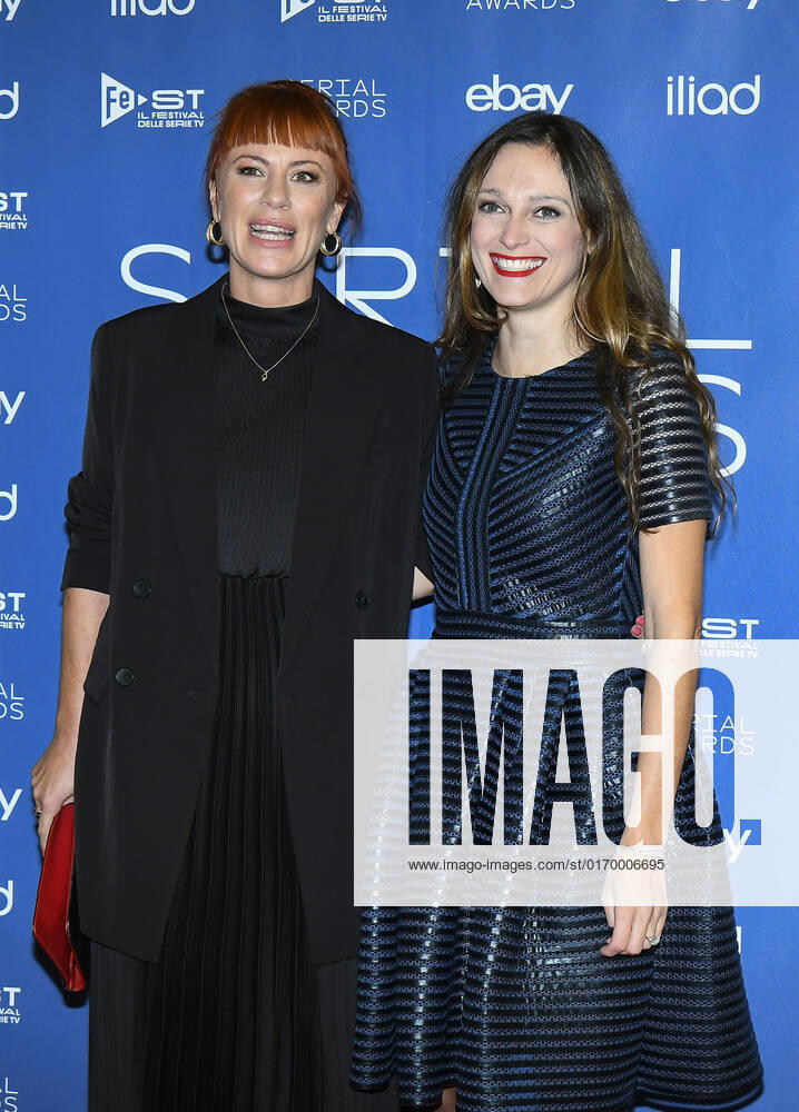 Photo IPP Mario Romano Milan 25 9 2019 red carpet Serial Awards 2022 in the photo Francesca Fiore and Sarah Malnerich Italy Photo Press World Copyright SERIAL AWARD 0