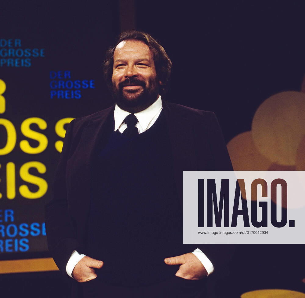 DER GROSSE PREIS Der Große Preis, ZDF Quizsendung, Deutschland, 1980, Stargast: Bud Spencer, italienischer Filmschauspieler. Der Grosse Preis, TV quiz show, Germany, 1980, star guest: Italian film actor Bud Spencer., Deutschland