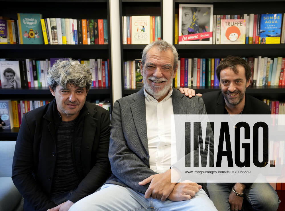 CARMEN MOLA The screenwriters Antonio Mercero, Jorge Diaz and Agustin Martinez, after the pseudonym Carmen Mola The screenwriters Antonio Mercero, Jorge Diaz and Agustin Martinez, after the pseudonym Carmen Mola MADRID ESPANA 126982935 JAVIERxBARBANCHO