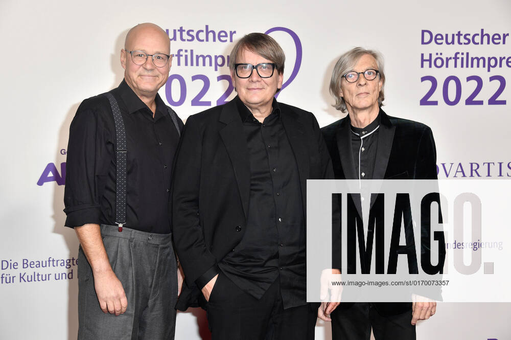 Ekki Busch, Sven Regener and Richard Pappik at the award ceremony of the 20 German Hearing Film Award 2022 in the Bolle Festsälen at the Spree Bogen Berlin, 27 09 2022 Foto:xN.xKubelkax xFuturexImage