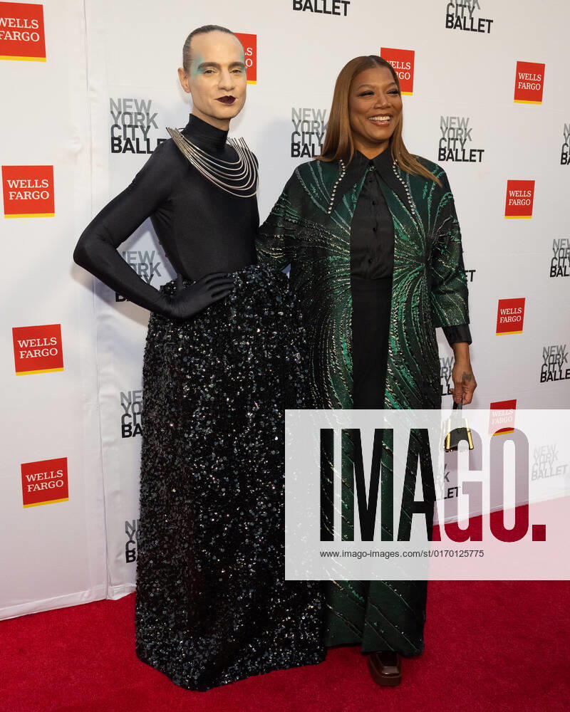 Jordan Roth and Queen Latifah arrive on the red carpet at the New York City Ballet 2022 Fall Fashion Gala at the David H. Koch Theater in New York City on Wednesday, September 28th, 2022. 1 NYP20220928531 GabrielexHoltermann