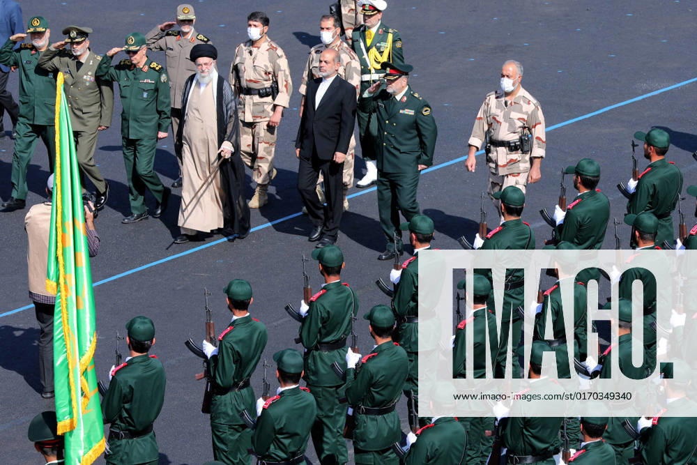 Iran s Supreme Leader Ayatollah Ali Khamenei attends a joint graduation ceremony for cadets of armed forces academies in the capital Tehran Iran s Supreme Leader Ayatollah Ali Khamenei attends a joint graduation ceremony for cadets of armed forces academies in the capital Tehran, on Octobre 3, 2022. Khamenei accused arch-foes the United States and Israel of fomenting unrest in the Islamic republic following the death of Kurdish woman Mahsa Amini. Photo by Khamenei office apaimages Tehran Tehran Iran, Islamic Republic of 031022_IRAN_KO_00 (5)