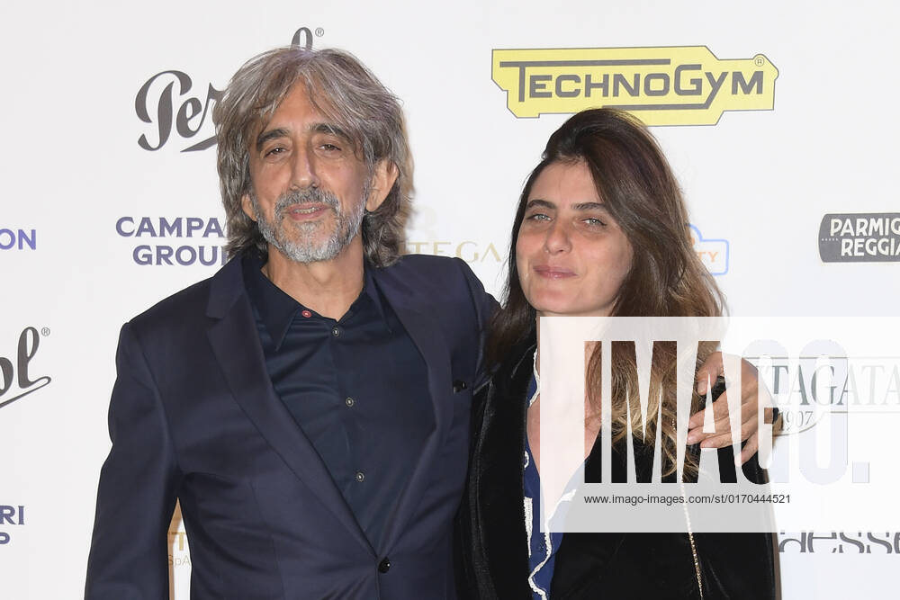 Sergio Rubini (left) and Carla Cavalluzzi (right) attend at the red carpet of the Globo d oro award 2022 at the Auditorium Parco Della Musica. Rome Italy - ZUMAs197 20221004_zaa_s197_452