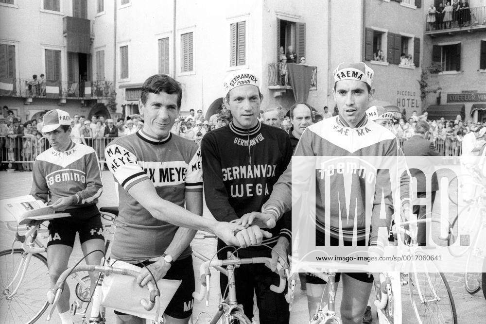 Giro d'Italia, v.li.: Claudio Michelotto (Italien), Ole Ritter (Dänemark) und Eddy Merckx (Belgien)