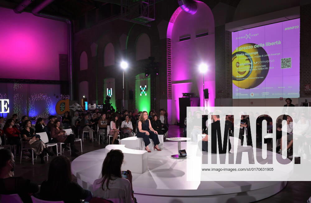 Milan, Italy Wired Next Fest 2022 Fabbrica del Vapore guest Stella Assange wife of the founder of WikiLeaks on the theme The Future of Democracy In the picture: Stella Assange