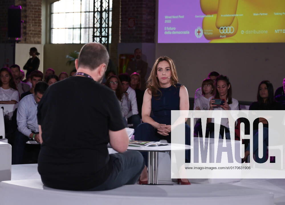 Milan, Italy Wired Next Fest 2022 Fabbrica del Vapore guest Stella Assange wife of the founder of WikiLeaks on the theme The Future of Democracy In the picture: Stella Assange
