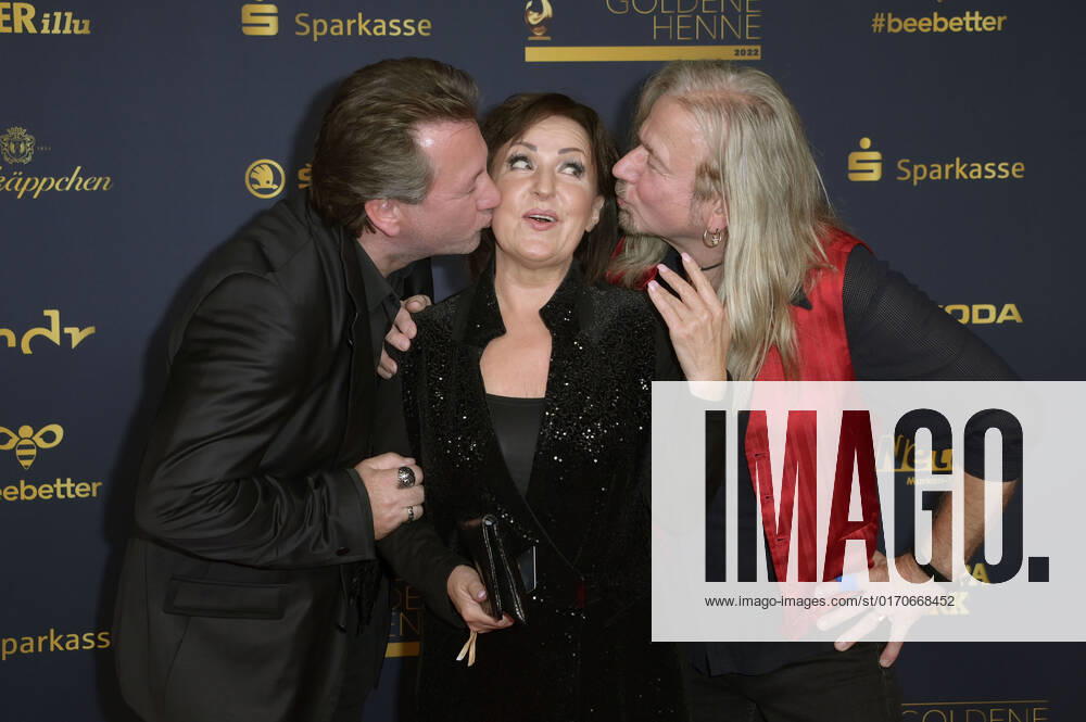 Claudius Dreilich, Ute Freudenberg and Bernd Römer at the 28 award ceremony of the Golden Hen 2022 in Studio 3 of the Media City of MDR Berlin, 07 10 2022 Foto:xF.xFuturexImage