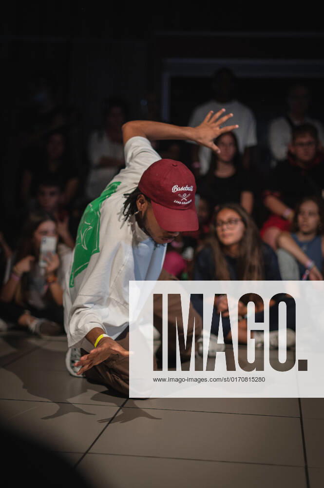 Orion dances at MAF Battle, urban and street dance event organized by Mafiia Crew during El Pilar fiestas in Zaragoza, Spain Zaragoza Spain