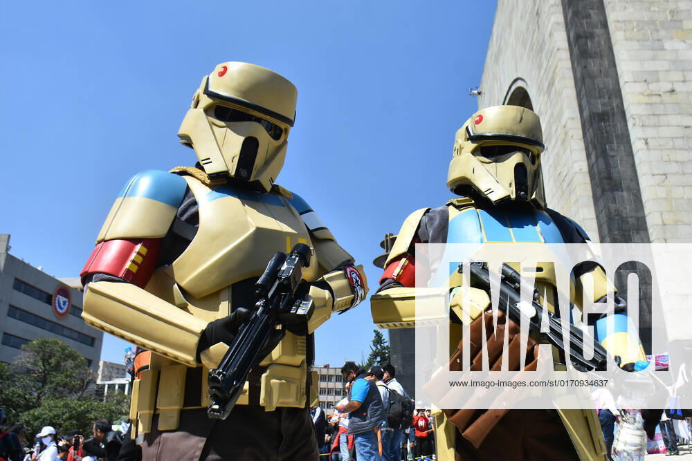A participant takes part during the Training Day Star Wars Parade at Reforma Avenue. on October 15, 2022 in Mexico City, Mexico. Mexico City Mexico - ZUMAe321 20221015_zia_e321_055